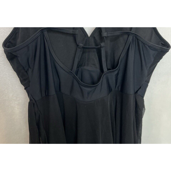 Womens Y2K Sheer Babydoll Tank Top Size L Whimsigoth Dark Fairy Grunge Witchy - Picture 14 of 16